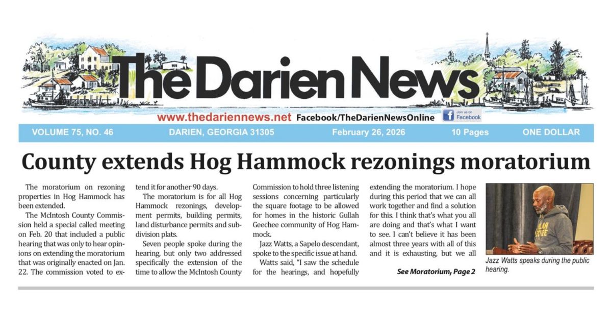 Darien News moratorim