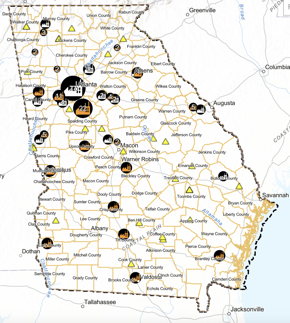 Data Center Map, Sci4GA