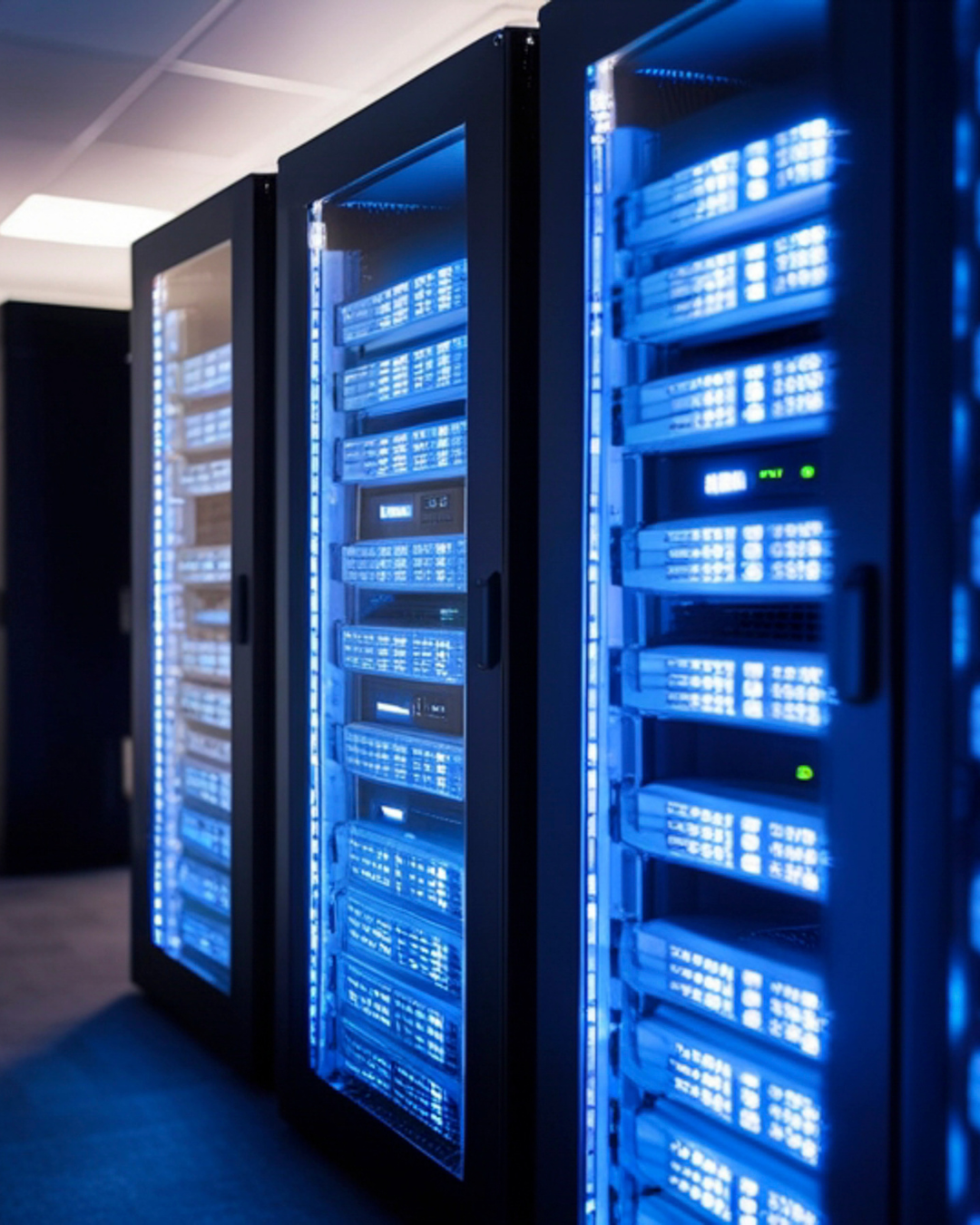 Data center stock image portrait